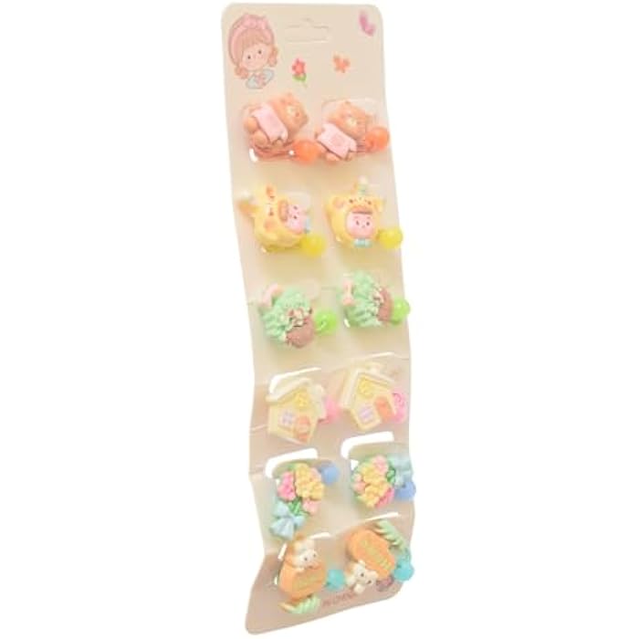 Hair Ties Set for Girls, Pack of 12 – Multicolor - Image 3